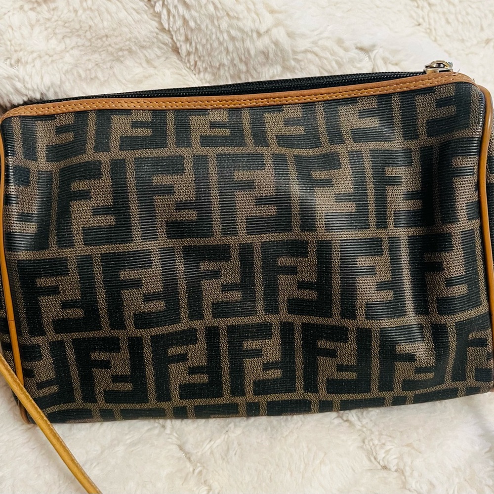 Fendi Black and Tan Crossbody Bag - Picture 2 of 6